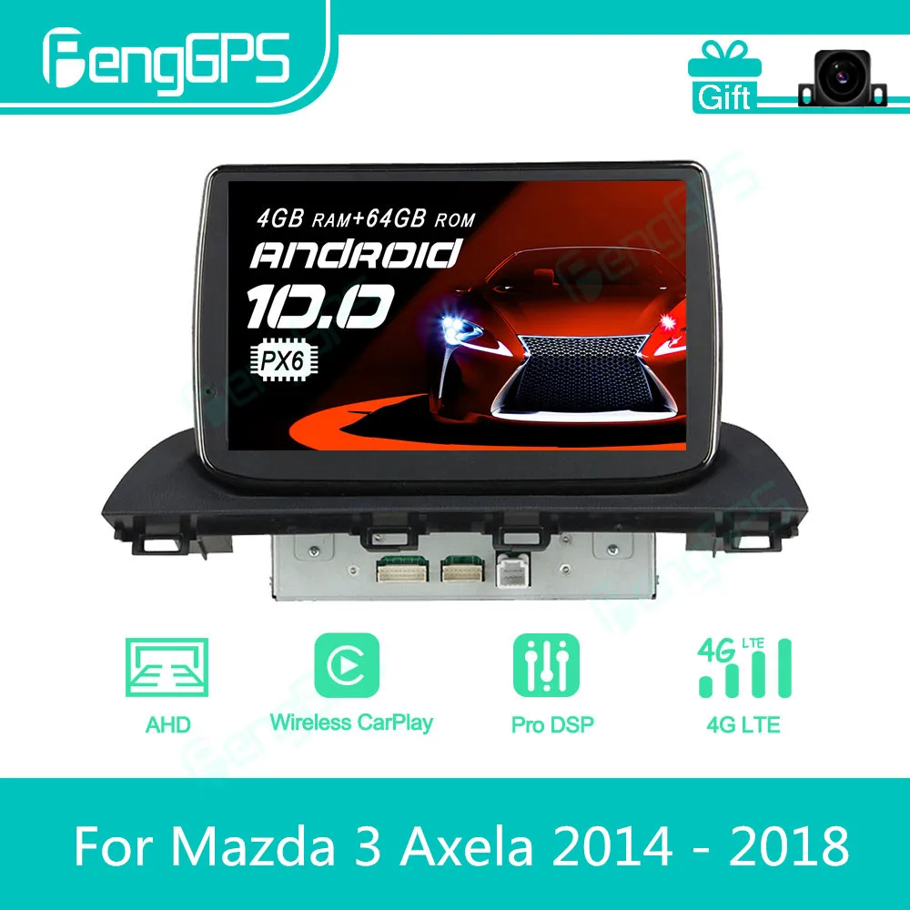 

Автомагнитола для Mazda 3 Axela 2014-2018, Android, стерео, мультимедийный плеер, Авторадио 2 Din, GPS-навигация, экран дисплея блока PX6