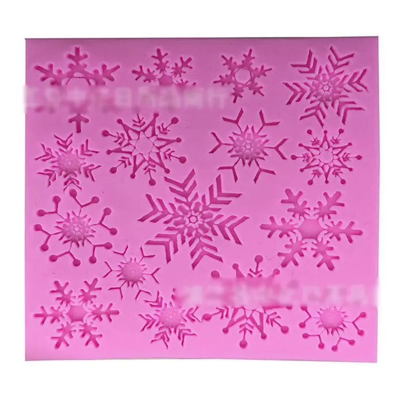 Рождественская форма в виде снежинки силиконовая для украшения торта | Дом и сад