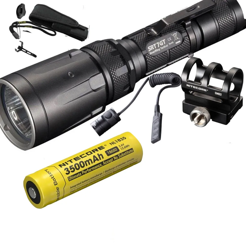 NITECORE SRT7GT фонарик CREE светодиод высокой мощности RGB 1000 лм дальность луча 450 м
