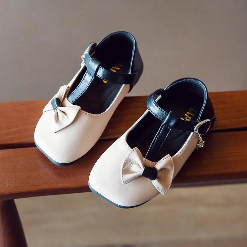 Детская обувь Школьная принцессы для девочек Детские кожаные вечерние туфли с