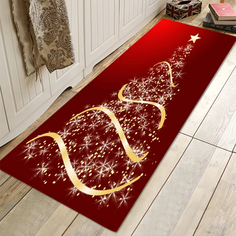 LANGRIA модный домашний декор с рисунком рождественской елки нескользящий коврик