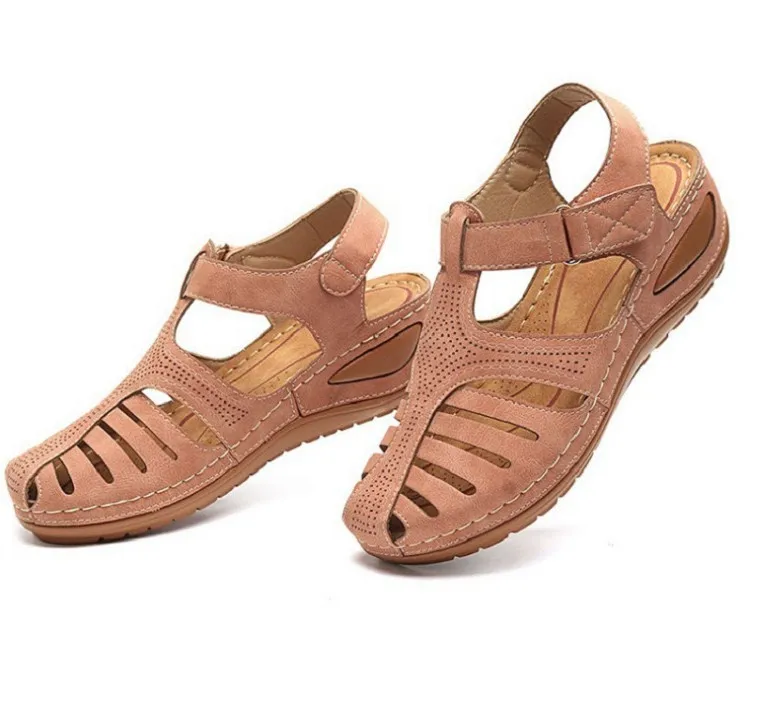

New Women Sandals Vintage Wedge Sandals Buckle Casual Sewing Women Shoes Female Ladies Platform Retro Sandalias Plus Size