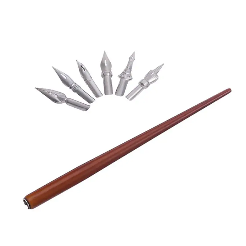 Деревянная ручка для каллиграфии манга комикс английский перьевая с 6