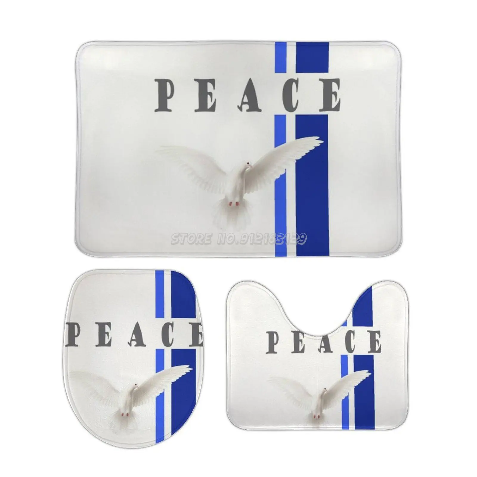 

3 шт., Противоскользящие коврики для унитаза