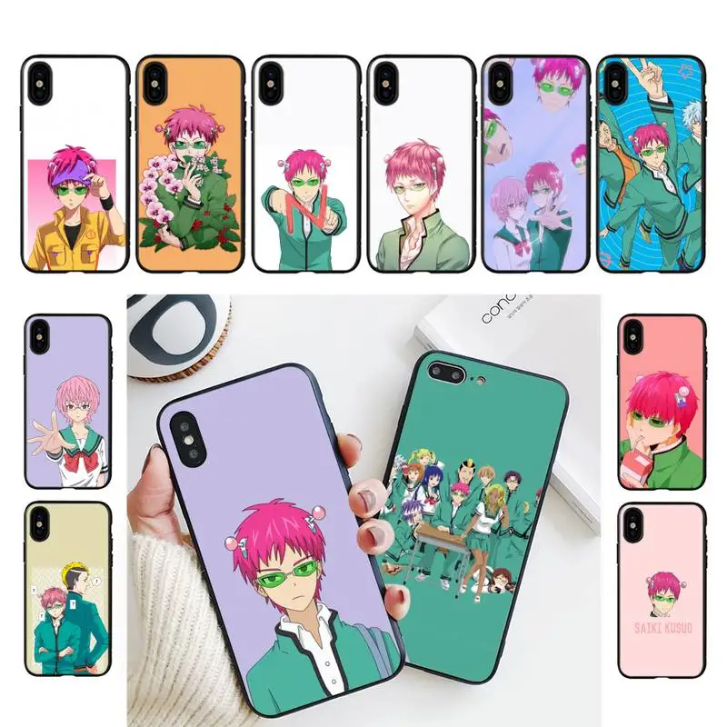 

anime the disastrous life of saiki k Phone Case For iPhone 11 8 7 6 6S Plus X XS MAX 5 5S se 2020 11 12pro max iphone xr case