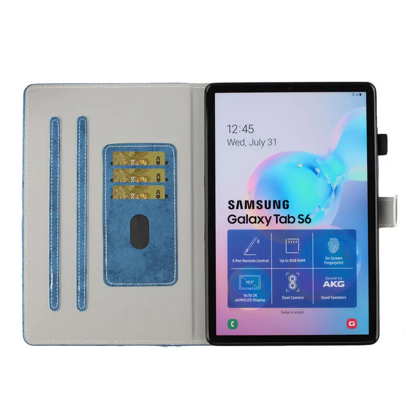 Чехол для Samsung Galaxy Tab S6 10 5 SM T860 T865 2019 &quotчехол Funda чехол планшета подставка оболочка