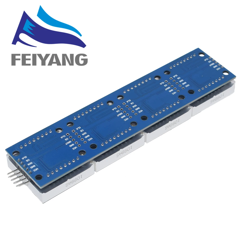 10 шт. MAX7219 матричный модуль микроконтроллер 4 в одном дисплее|max7219 dot matrix module|display