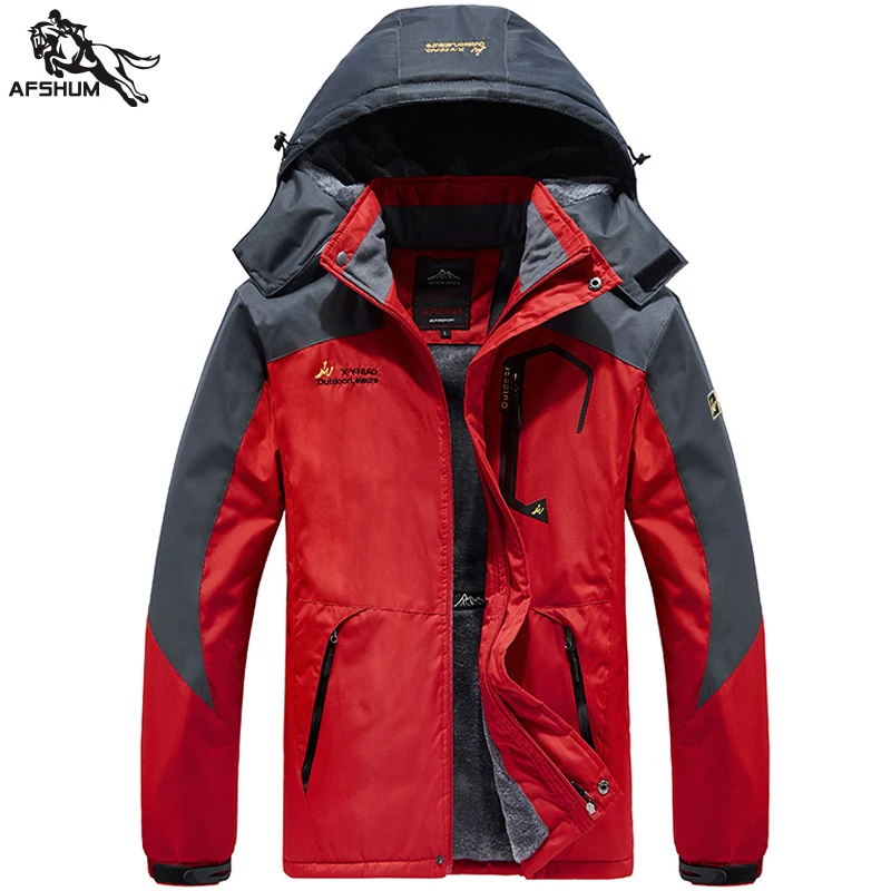 Winter parka men size L-6XL 7XL 8XL jacket Mens Plus velvet thickening Hooded Windbreaker coats men's casual warm jackets coat