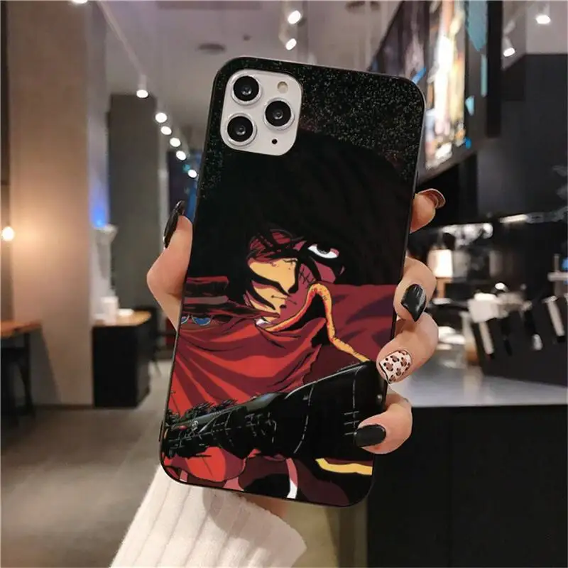 

Space Pirate Captain Harlock Black Soft Shell Phone Case Capa for iPhone 11 pro XS MAX 8 7 6 6S Plus X 5S SE 2020 XR case