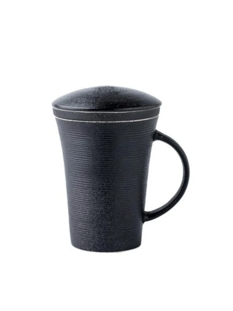 Большая креативная кружка с крышкой набор из трех предметов чашка керамическим