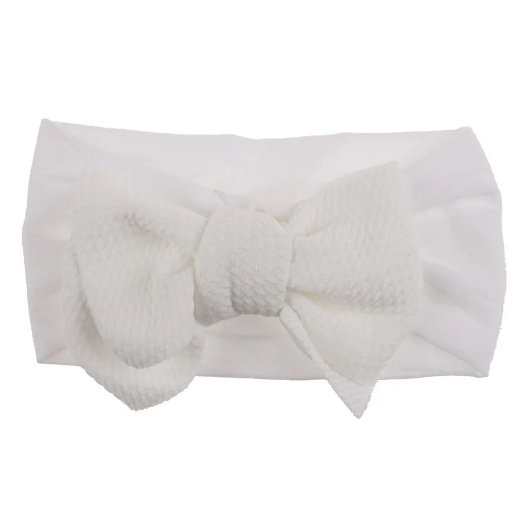 

Diverse Color Fashion Baby Headwear Headdress Baby Hat Cap 1pc Baby Toddler Girl Bowknot Headband Stretch Hairband Headwear