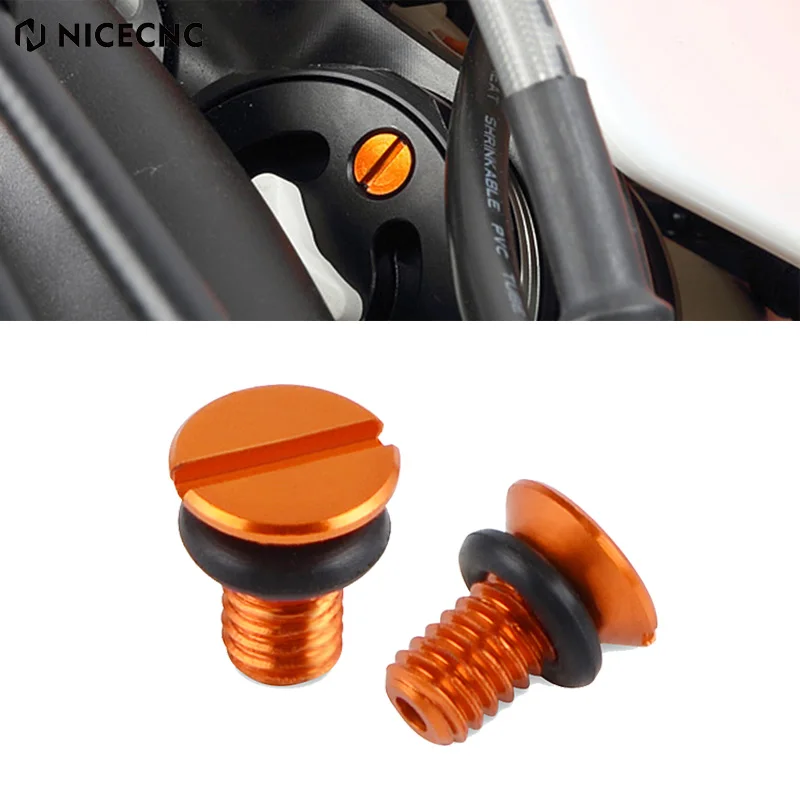 

M4x0.7 Motorcycle Front Fork Air Valve Cap Screw For KTM 125-500 EXC EXCF XCW XCF-W 2008-2021 125-450 SX SXF XC XCF 2020-2021