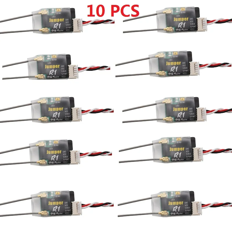 Приемник Jumper R1 16 канальный Sbus para T16 Pro plus совместим с Frsky D16 D8 R8 / T12 X9D X7 10