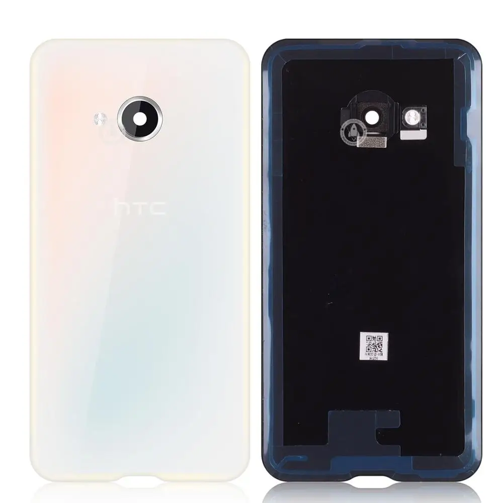 Оригинальная задняя крышка корпуса для htc U Play, крышка батареи с объективом камеры для htc U Play, задняя крышка, запасные части - Цвет: White