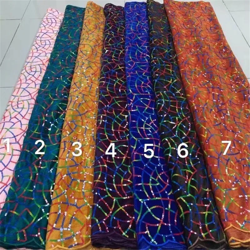 Африканская бархатная кружевная ткань 2020 розовые высококачественные блестки с