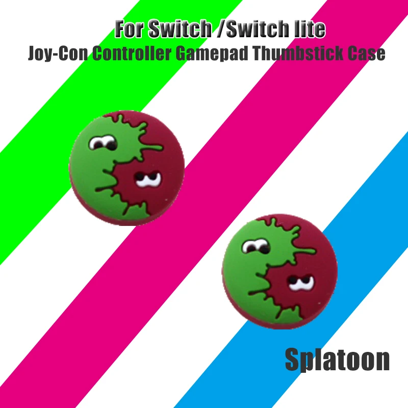 splatoon Чехол для джойстика, джойстик для джойстика, ручка для Pokemon Pocket Monster, игровой переключатель, переключатель NS Joy-Con, джойстик для геймпада, чехол для джойстика - Цвет: splatoon