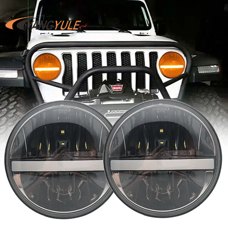 Круглсветодиодный светодиодные фары 36 Вт для Nissan патруль Y60 Hummer H1 &amp H2 7 дюймов Jeep