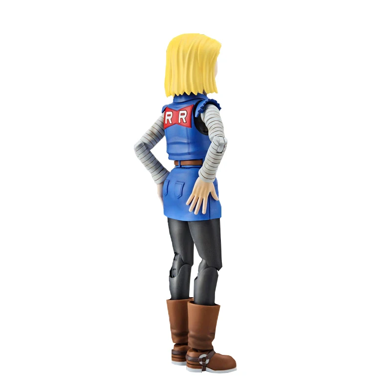 

Original Bandai Figure-Rise Anime Dragon Ball Z Android 18 Assembly Model Lazuli Kids Toys for Kids