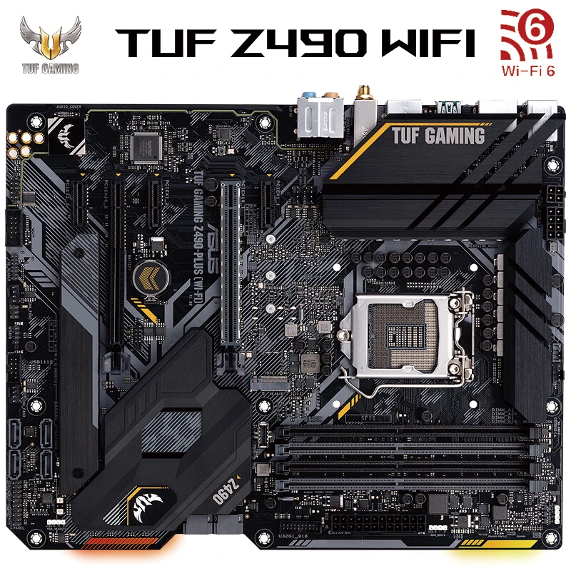 

Brand New ASUS TUF GAMING Z490-PLUS (WI-FI) ATX Motherboard Support CPU 10900K/10700K (Intel Z490/LGA 1200) for PC DIY