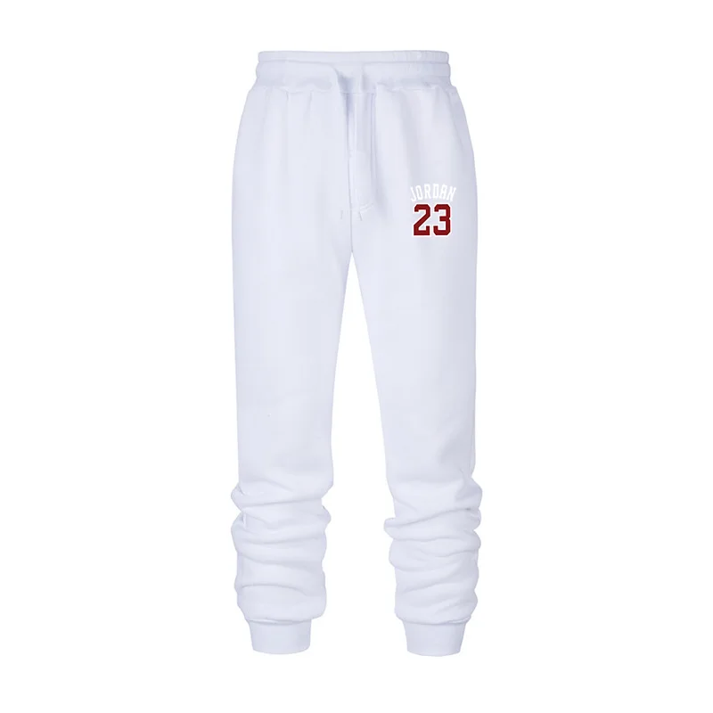 Новые модные флисовые мужские брюки с принтом, новая мода Jordan 23, штаны для бега, мужские повседневные спортивные штаны для бодибилдинга, фитнеса - Цвет: Темно-серый