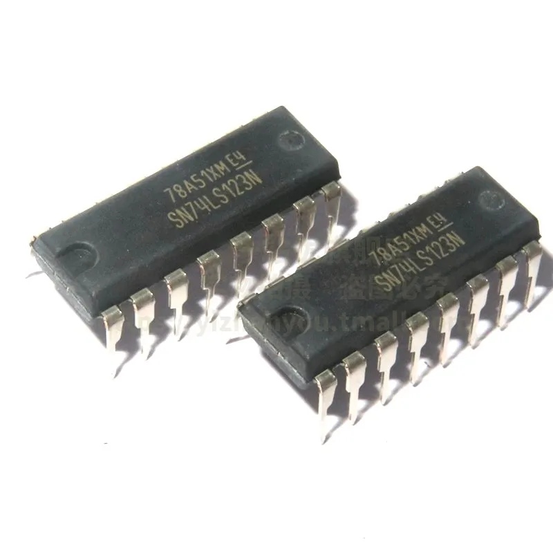 

Straight plug SN74LS123N 74LS123 DIP-16 trigger logic chip IC