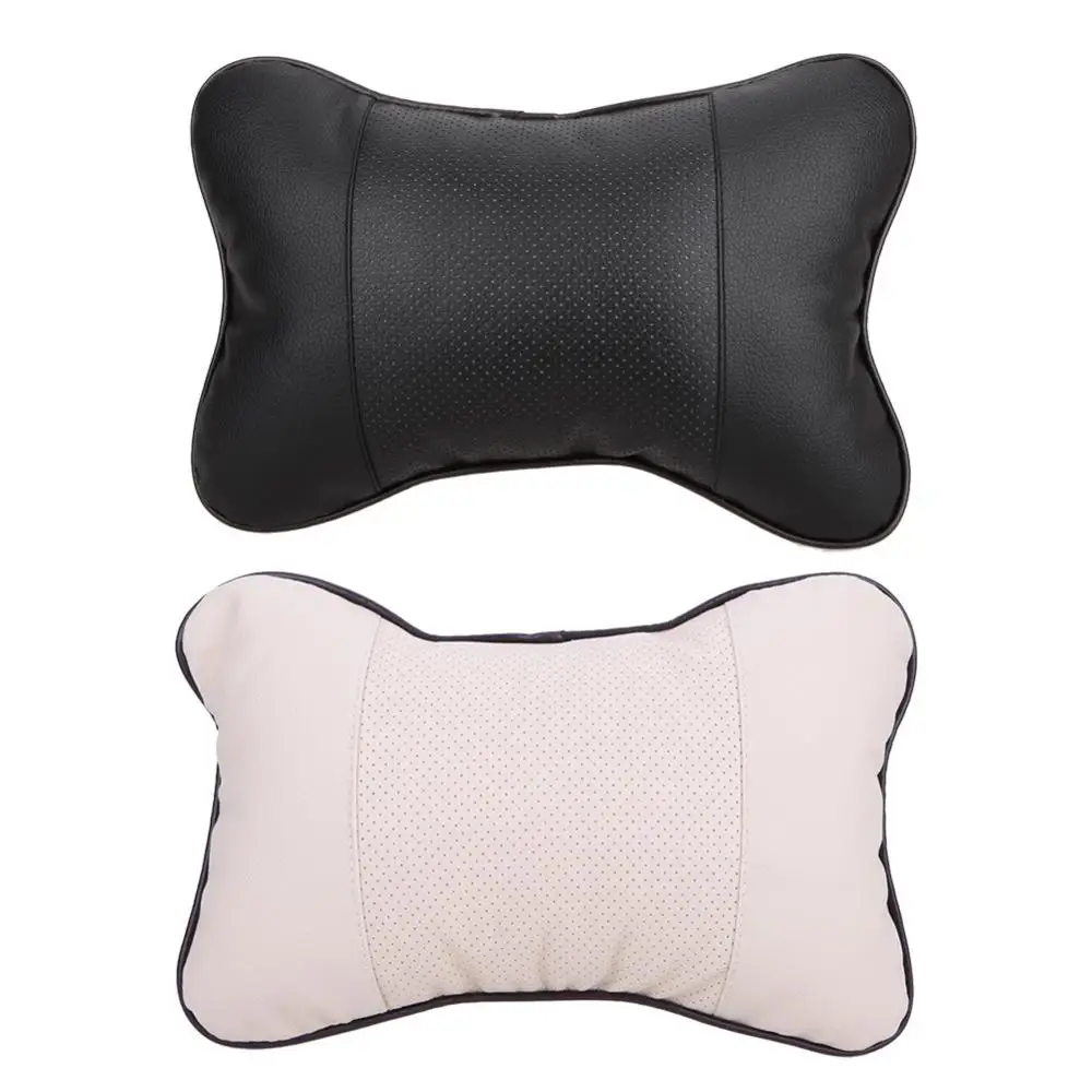 

28 cm large Neck Pillow Upscale Four Seasons General leather car headrest neck pillow headrest