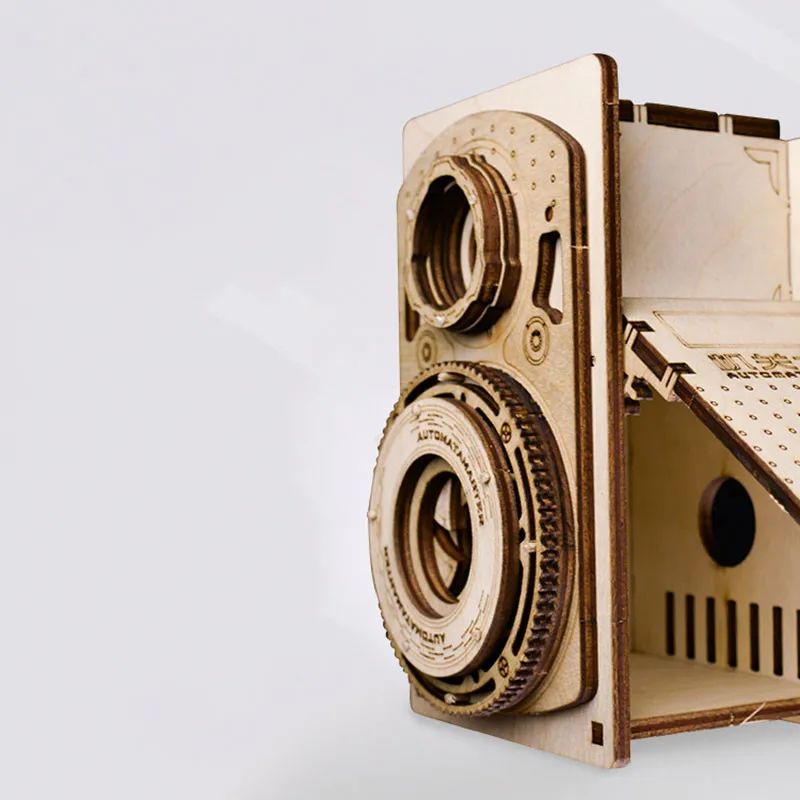 Старая деревянная камера ручной работы набор моделей деревянное резьбовое