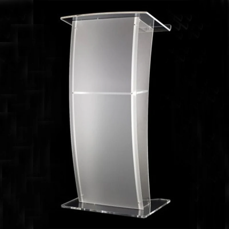 

Acrylic Church Podium Stand Contemporary Perspex Design for Church School Presentation Podium Desk for Documents Reading Desk
