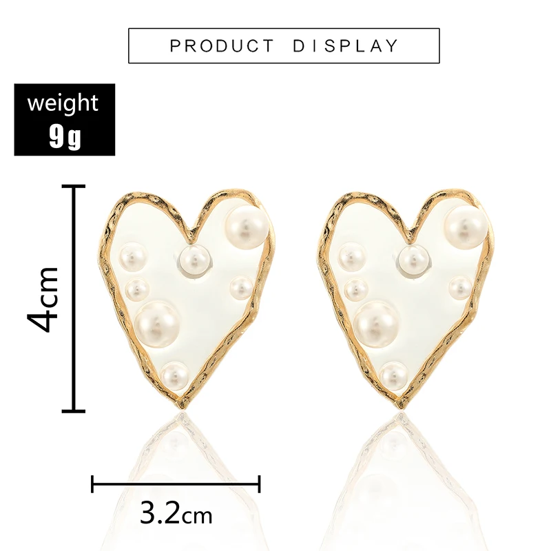 Серьги-гвоздики Tocona в Корейском стиле женские большие прозрачные геометрические