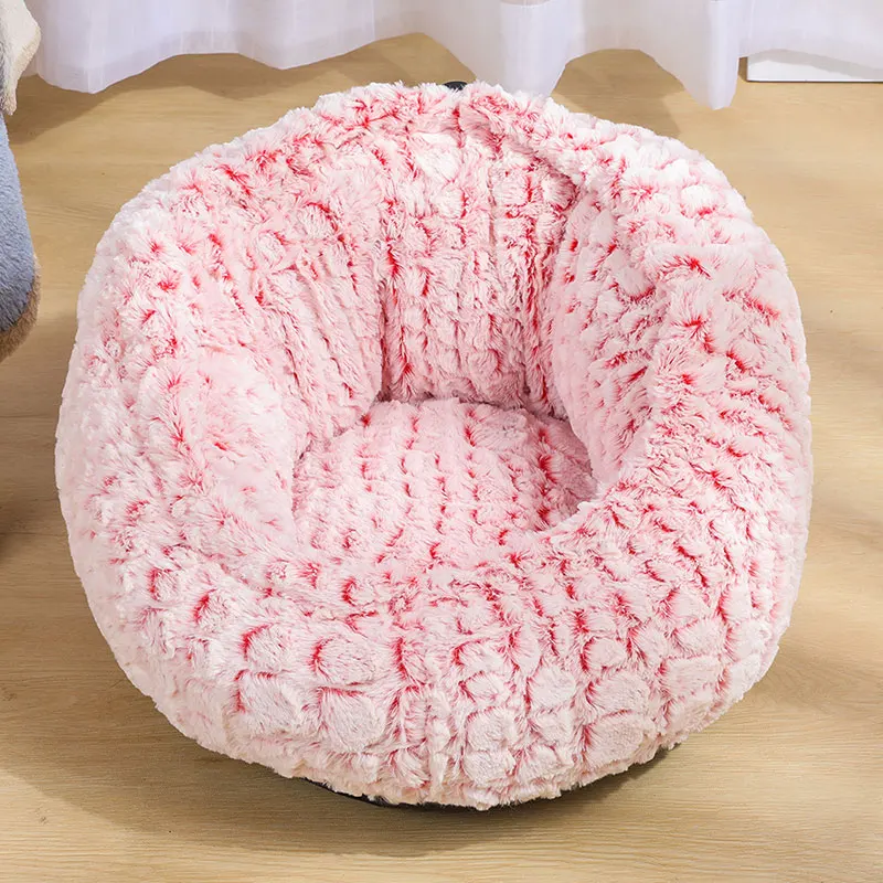 Pink Drawstring Bed Кошка Собака кровать супер диван длинная игрушечная плюшевая собака кошка кровати подушки коврик маленький домик для собак Щенок питомник Лежанка для котов пещера теплый спальный мешок - Цвет: Pink Drawstring Bed