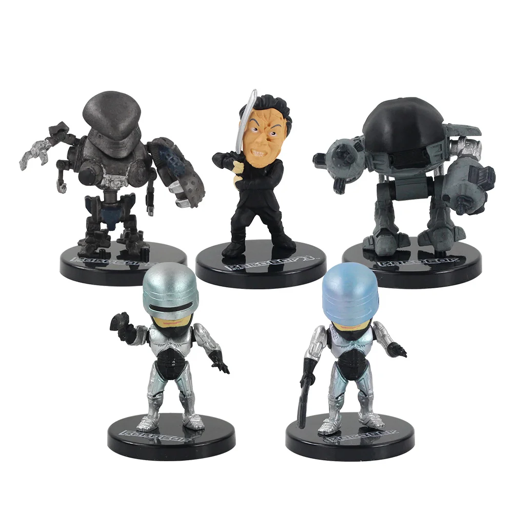 Фигурка Робокопа 5 шт./лот игрушечный робот полицейский с пистолетом мечом оружие