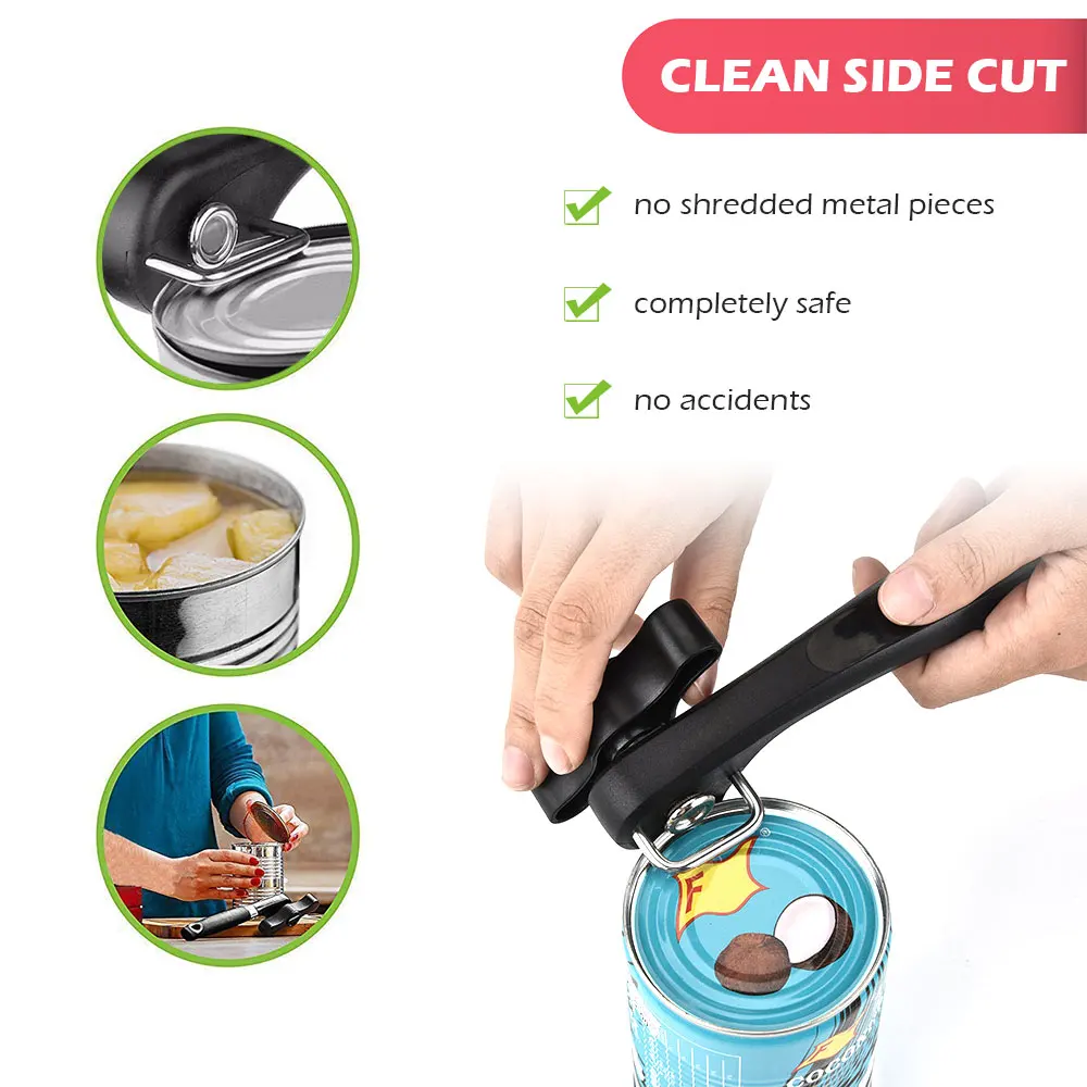 Безопасная простая ручная консервная открывалка из нержавеющей стали