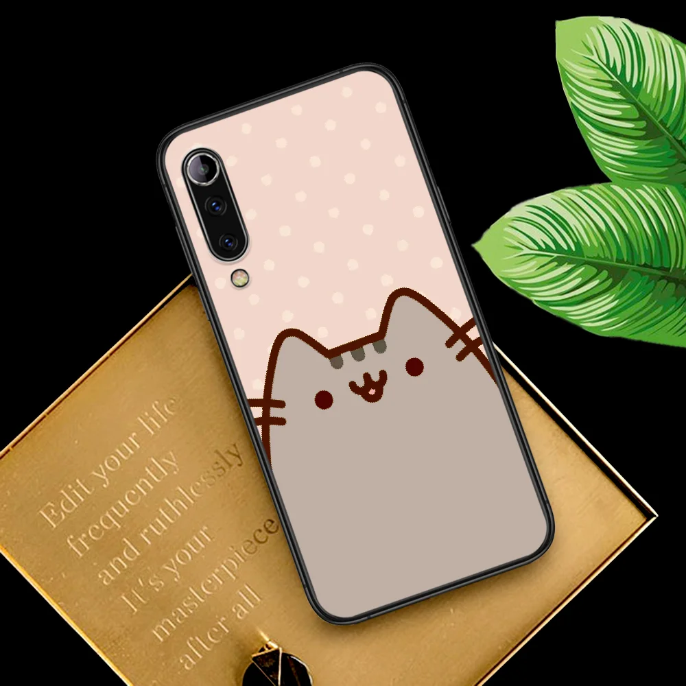 

Pusheen Cartoon Cat Phone Case For Xiaomi Mi Note 10 A3 9 MAX 3 A2 8 9 Lite Pro Ultra black Back 3D Coque Pretty Waterproof Tpu