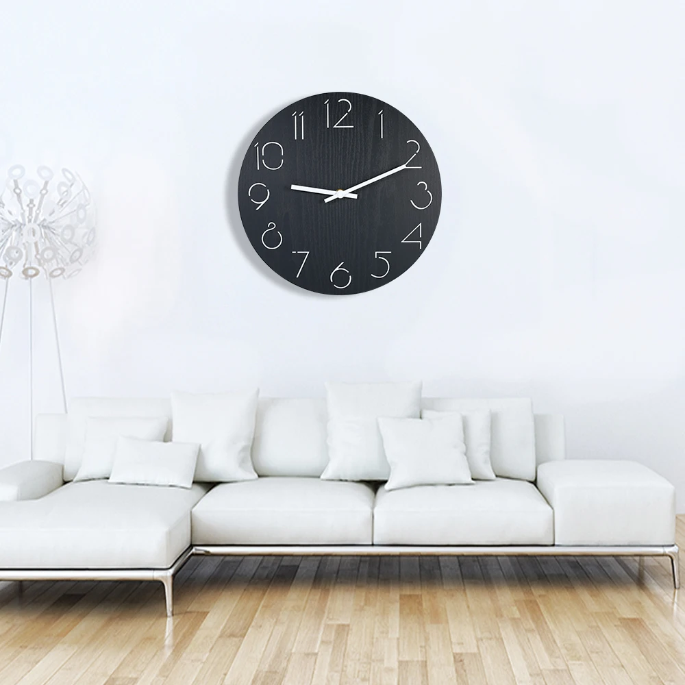 3D настенные часы полые резные цифры для гостиной спальни офиса украшения дома