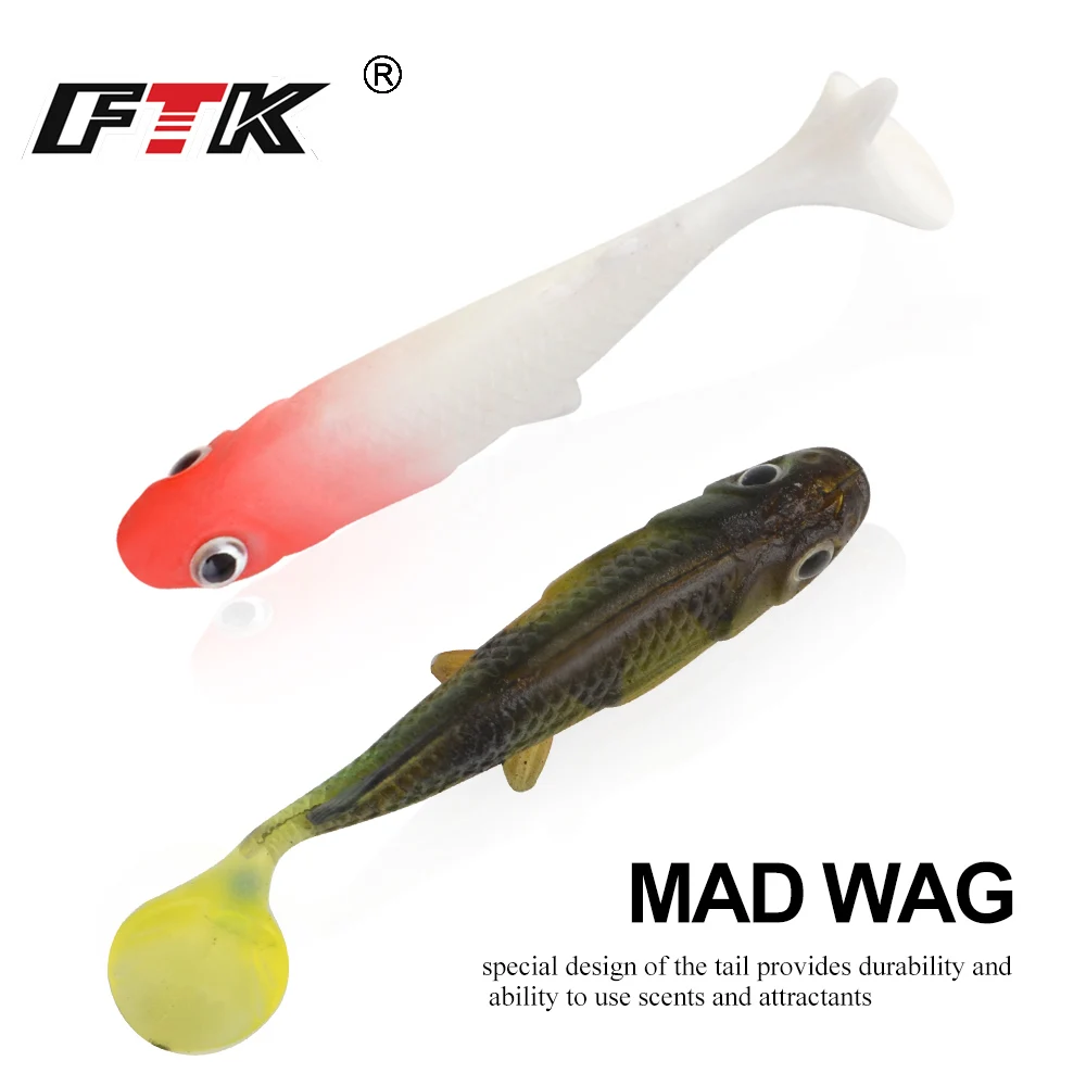 Приманка для рыбалки от FTK 6 см 15 шт/20 шт/25 шт Мягкая приманка Minnow Shad Fishlike