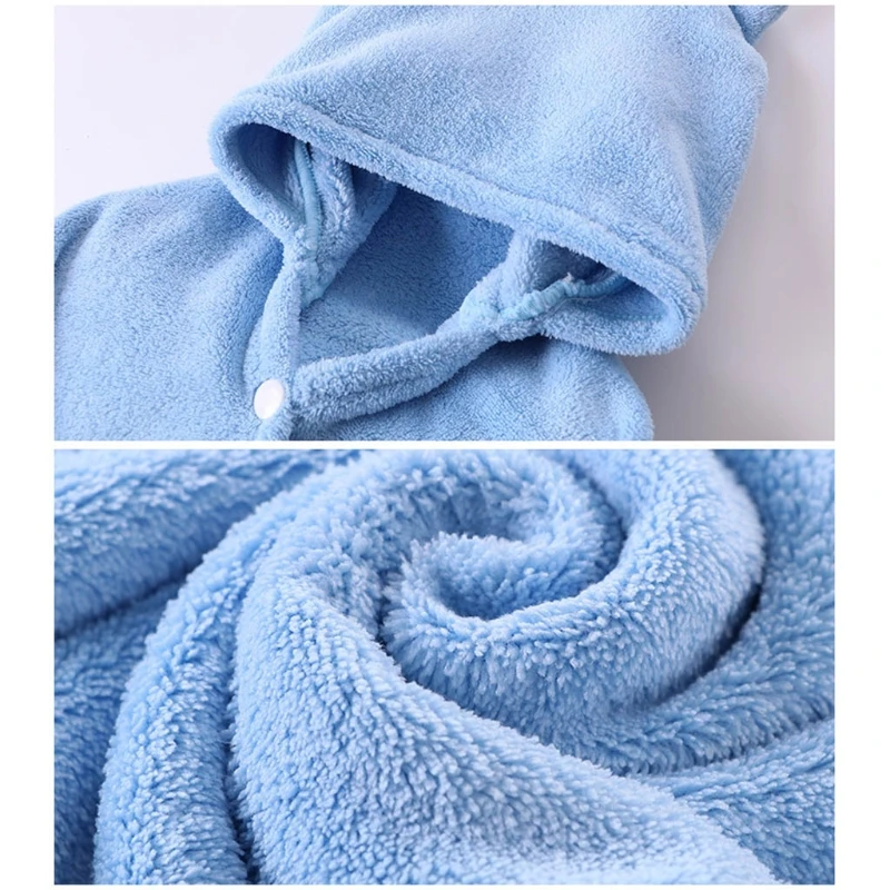 

2021 New Baby Cartoon Cute Bear Animal Hooded Bath Towel Ultra Soft Absorbent Bathrobe