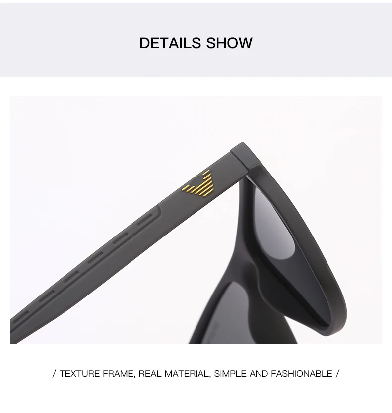 

Luxury Brand Designer New Fashion Polarized Sunglasses Men Square Frame Male Sun Glasses Fishing Driving Sun Glasses UV400 1909