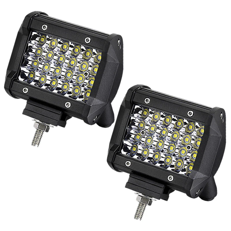 

1pc 4" 72W Quad Row LED Work Light Offroad Spotlight Driving Fog Lamp Truck 4WD Boat