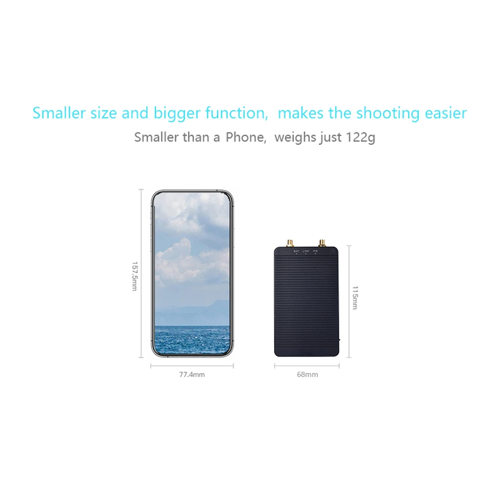 

T1 Wireless HDMI-Compatible 2.0 Extender 200m Range 5GHz 2.4GHz WiFi 4K HD Transmitter Receiver for Vlog Live Streaming Camera
