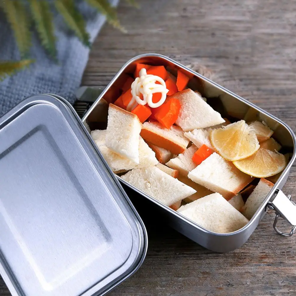 1 шт. Новый Ланч бокс 304 высшего класса из нержавеющей стали Силиконовое