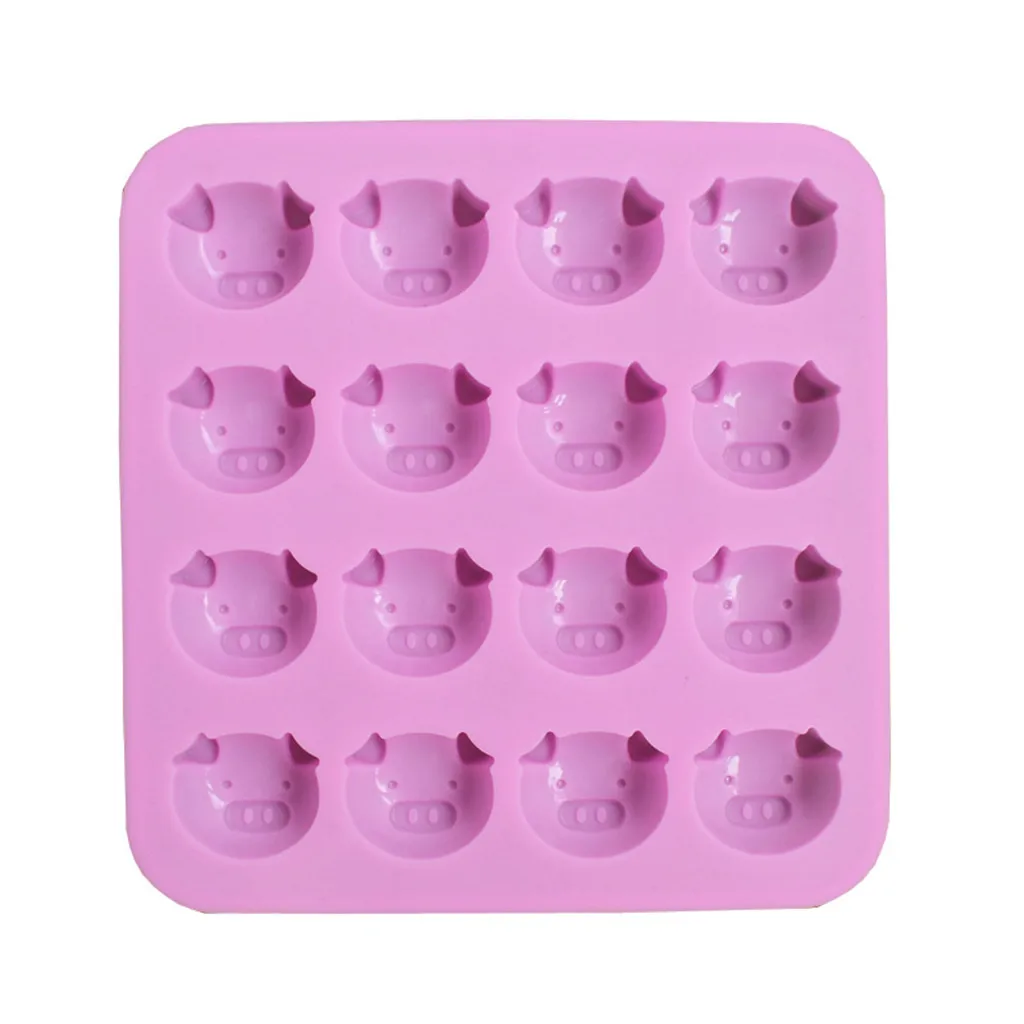 Силиконовая 3D форма в виде свиньи для шоколада устройство изготовления конфет