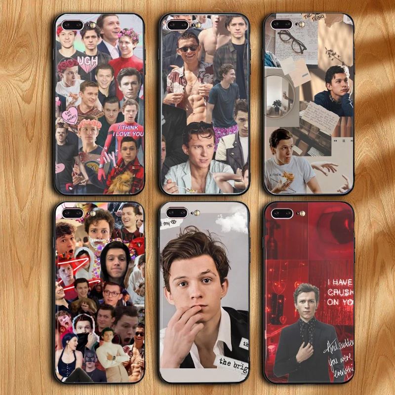 Мягкий черный чехол для телефона Tom Holland iphone 6/6s 6plus/6splus 7/8 7plus/8plus X XS XR XSMax 11pro