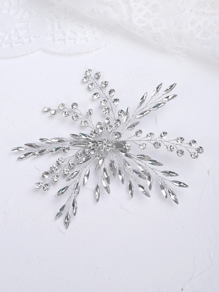 Свадебные и женские заколки Стразы с кристаллами свадебные для волос головные