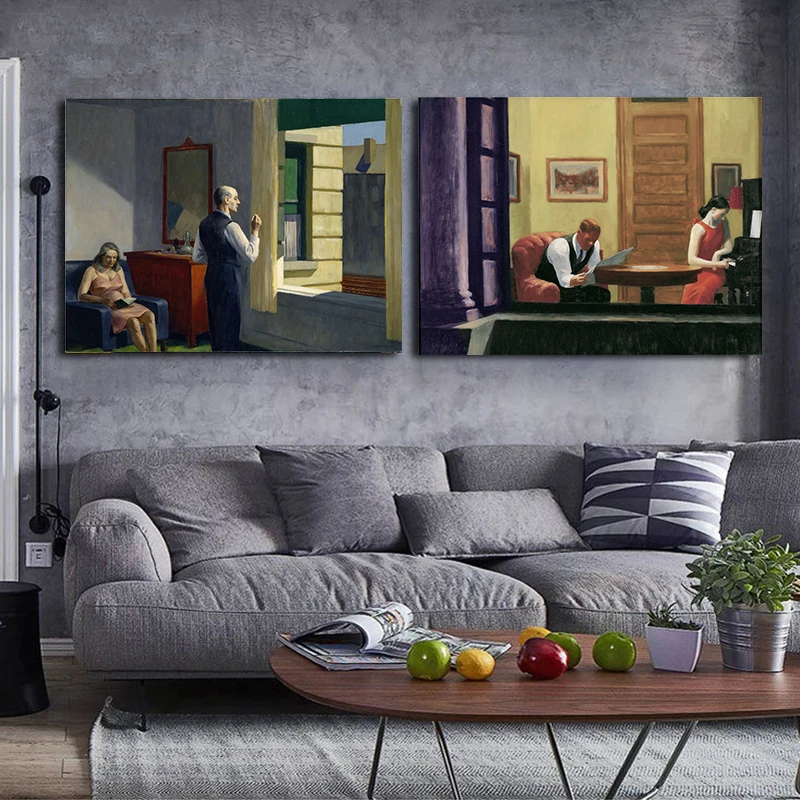 Классическое абстрактное искусство дом здание холст живопись пейзаж постер для