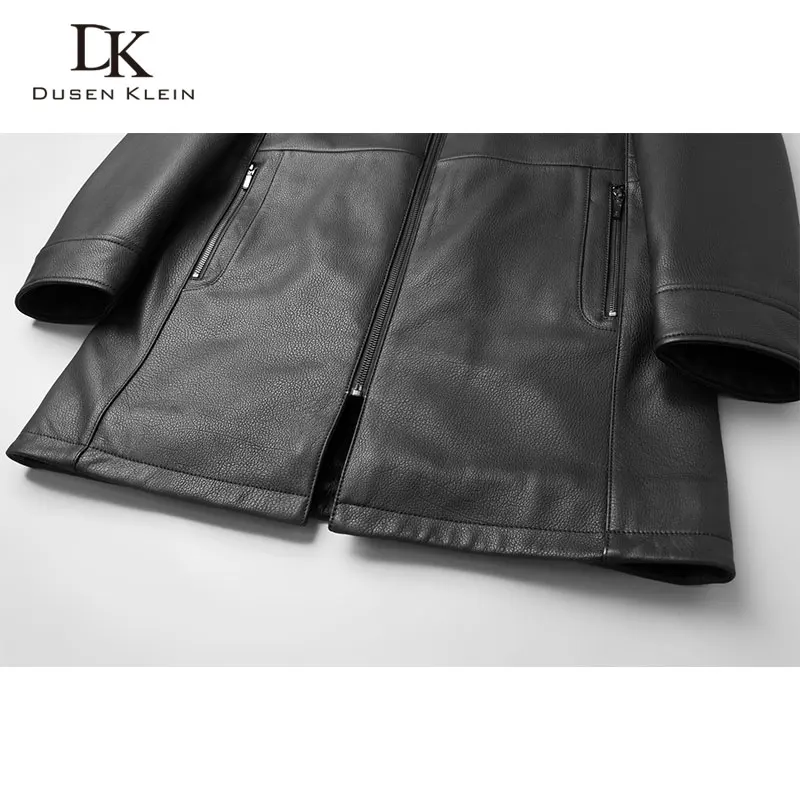 Winter Warm Men Jackets Thick Outerwear Genuine Leather Sheepskin+Mink Fur Coat 2020 New Jacket T1828 | Мужская одежда