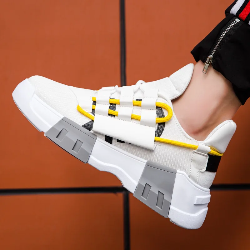 

Breathable Chunky Sneaker Fashion Hide Increase Flexible Non-Slip Damping Tenis Lightweigh Men's Basketball Casual Running Shoes