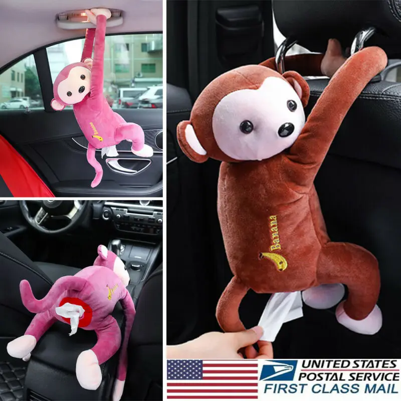 Новые творческие и мультипликационным принтом обезьянка Бумага тканевый ящик