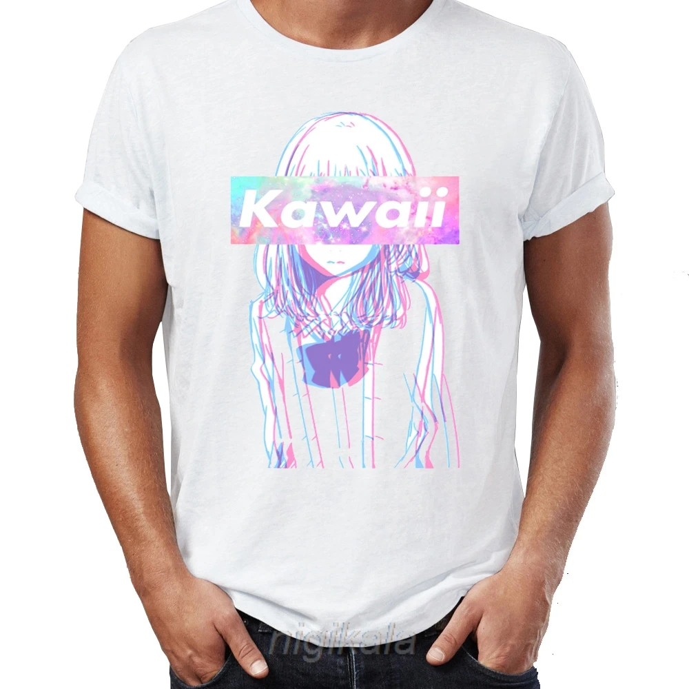 

Мужская футболка с принтом Манга Аниме Waifu Kawaii Senpai Weeb