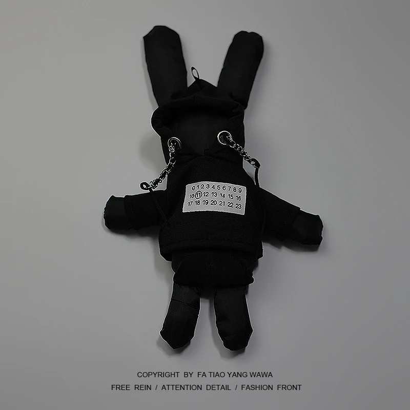 

Black rabbit hoodie pendant