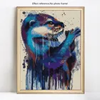 Набор для алмазной живописи 5D сделай сам, картина с выдром, квадратной и круглой формы, мозаика с AB Drill, вышивка, искусство, вышивка крестиком